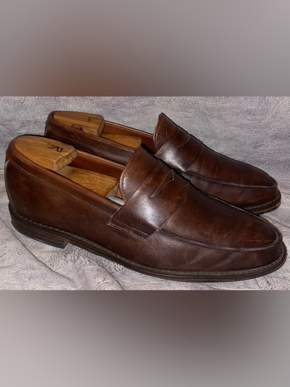 Allen Edmonds Randolph Calf Leather Penny Loafers Slip On Casual Dress Shoes 8